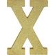 Glitter Gold Letter X Sign